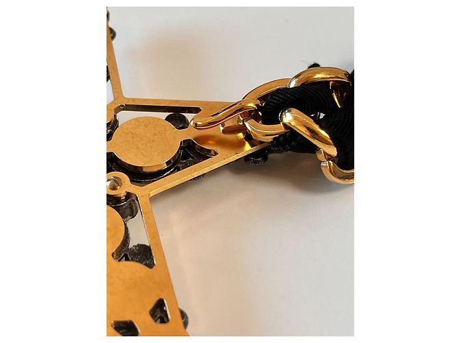 Lanvin Halskette/Brosche Schwarz Golden - Ansicht 8