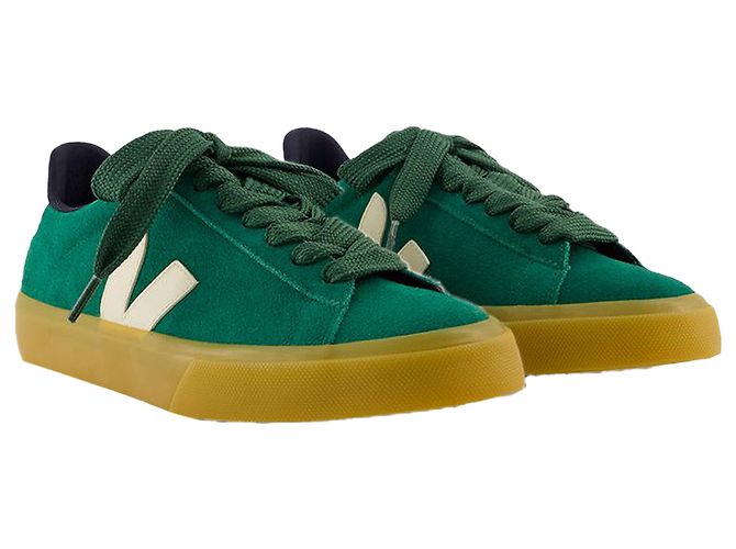 Baskets Campo Bold - Veja - Cuir - Vert - vue 2