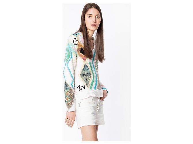 Zadig & Voltaire Sonny Kilim Intarsia Pullover Multiple colors - view 3