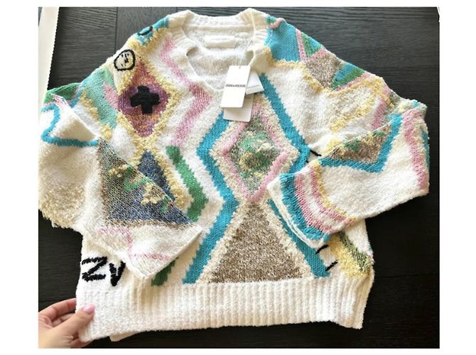 Zadig & Voltaire Sonny Kilim Intarsia Pullover Multiple colors - view 5
