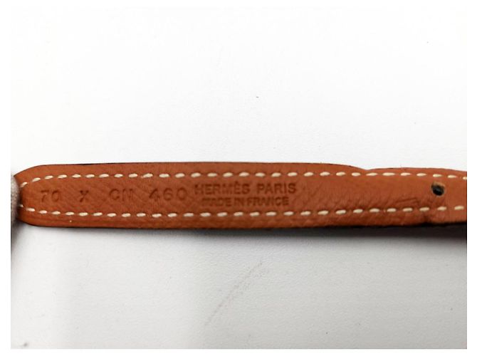 Constance Hermès Hermes 13mm Reversible Leather Belt Black - view 4