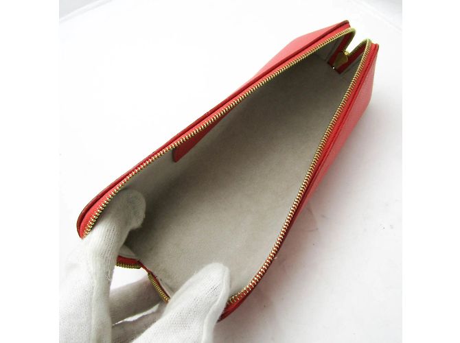 Louis Vuitton Leather Pen Case in Coral Pink - view 3