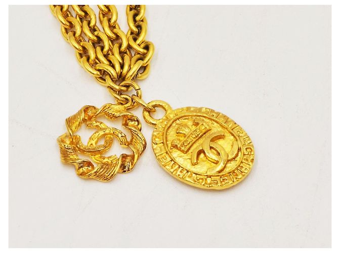 Cambon Chanel Vintage Gold-Toned Quadruple Chain Necklace Belt Gold hardware - Ansicht 18