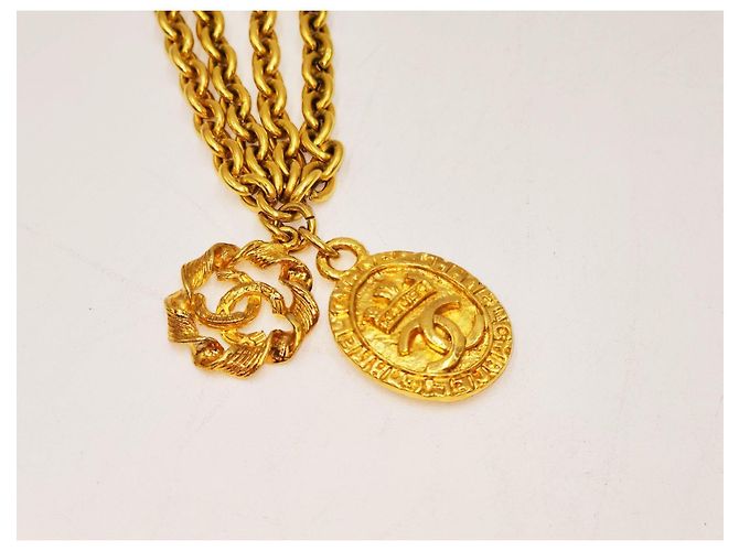Cambon Chanel Vintage Gold-Toned Quadruple Chain Necklace Belt Gold hardware - Ansicht 19