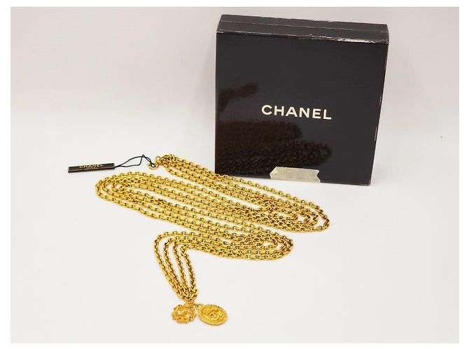 Cambon Chanel Vintage Gold-Toned Quadruple Chain Necklace Belt Gold hardware - Ansicht 3