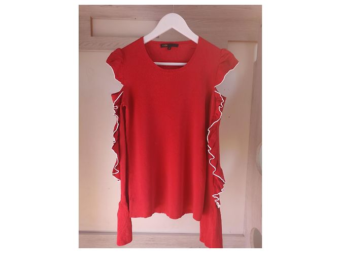 Maje Madeline Rouge Bluse Rot Viskose M - Ansicht 6