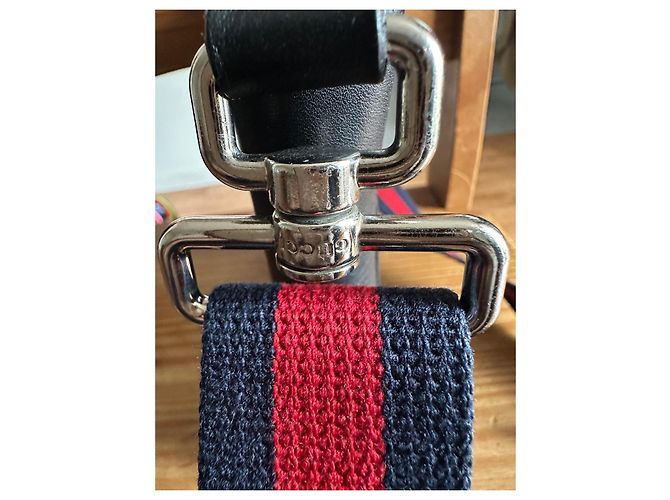 Borsa a tracolla Gucci Messenger nera in tessuto Nero - vista 11