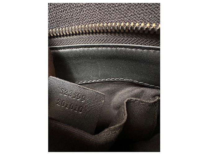 Borsa a tracolla Gucci Messenger nera in tessuto Nero - vista 3