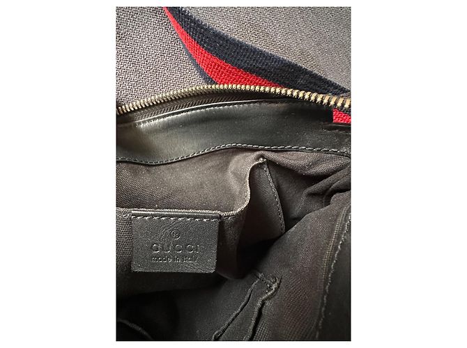 Borsa a tracolla Gucci Messenger nera in tessuto Nero - vista 5