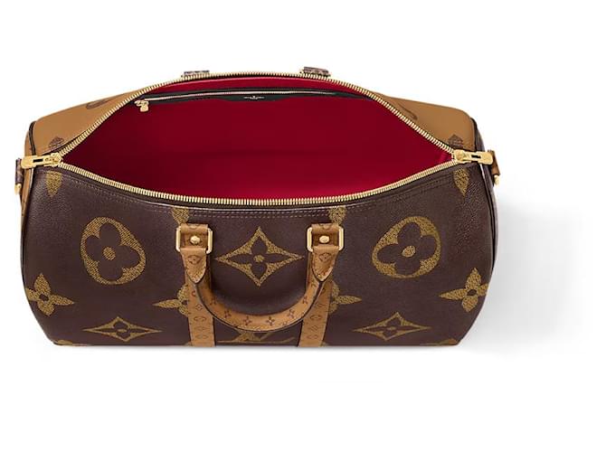 Louis Vuitton LV Keepall 45 bandoliera Marrone - vista 2