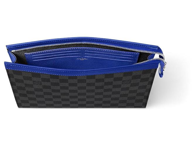 Louis Vuitton LV Pochette Voyage MM damier e blu nuovo - vista 2