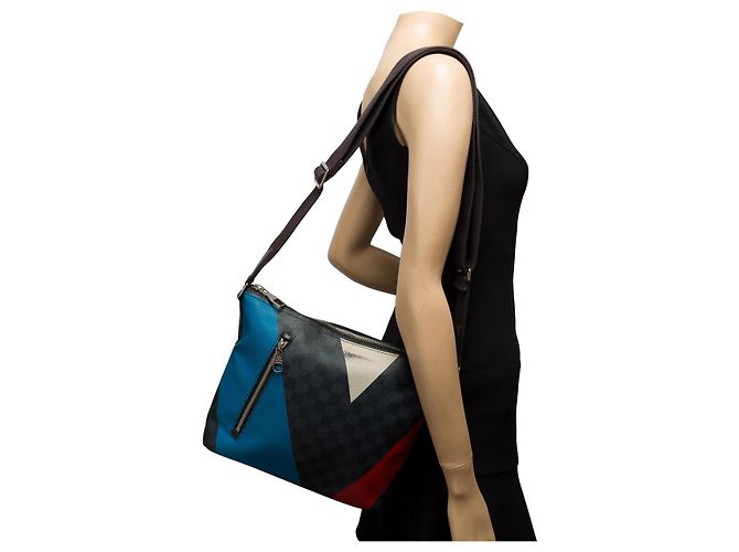 Borsa LOUIS VUITTON in Tela Grigia - 102163 Grigio - vista 11