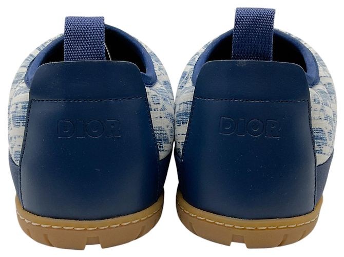 Tamancos com logo acolchoado azul / branco Christian Dior - vista 5