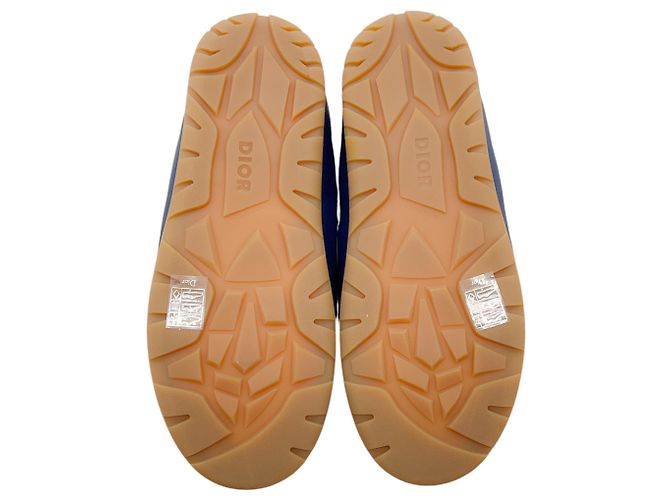 Tamancos com logo acolchoado azul / branco Christian Dior - vista 7