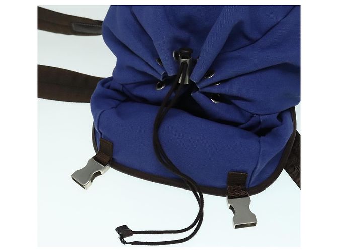 PRADA Backpack Canvas Blue Auth 88293 - view 10