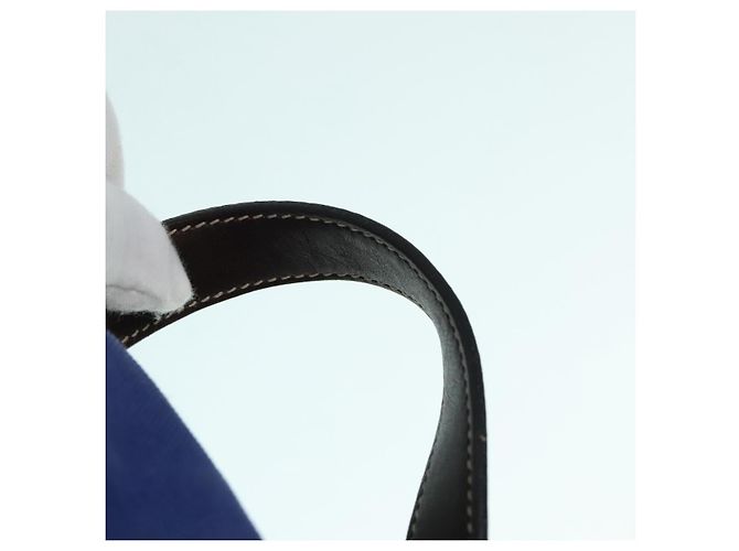 PRADA Backpack Canvas Blue Auth 88293 - view 14