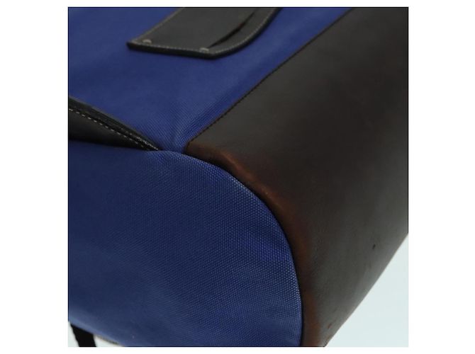 PRADA Backpack Canvas Blue Auth 88293 - view 17