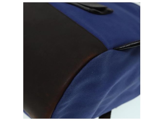 PRADA Backpack Canvas Blue Auth 88293 - view 18