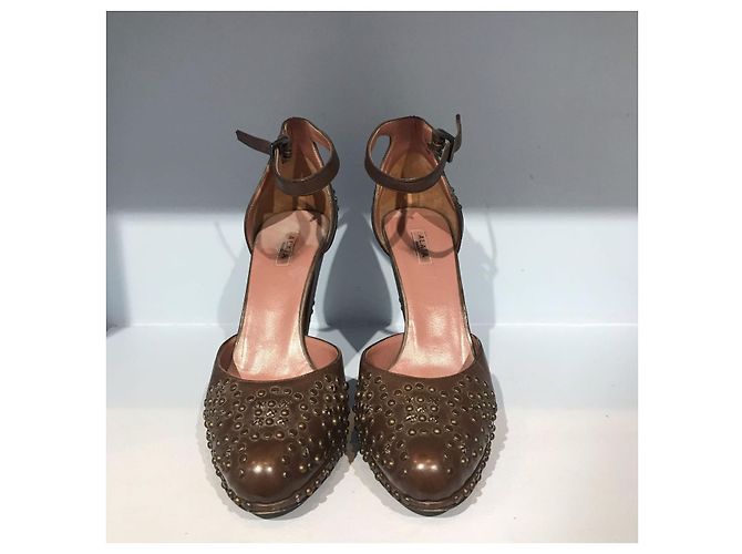 Alaïa Tacchi ALAIA T.EU 37 Pelle Marrone - vista 3