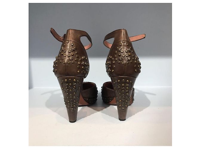 Alaïa Tacchi ALAIA T.EU 37 Pelle Marrone - vista 4