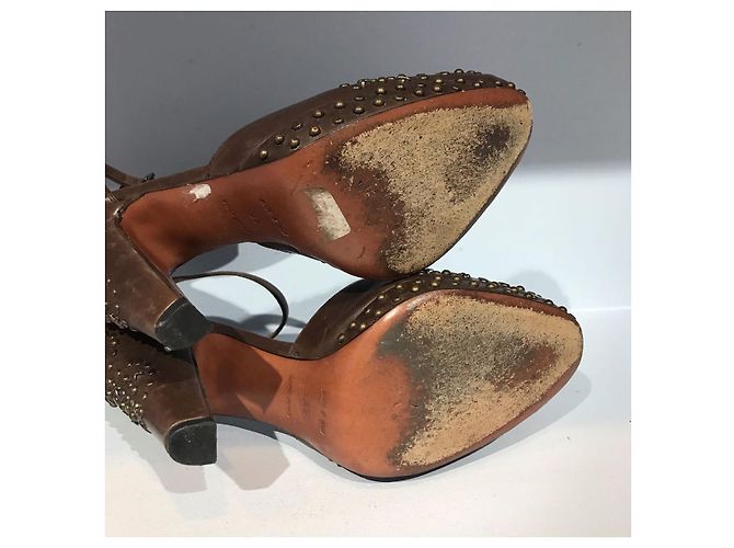 Alaïa Tacchi ALAIA T.EU 37 Pelle Marrone - vista 5