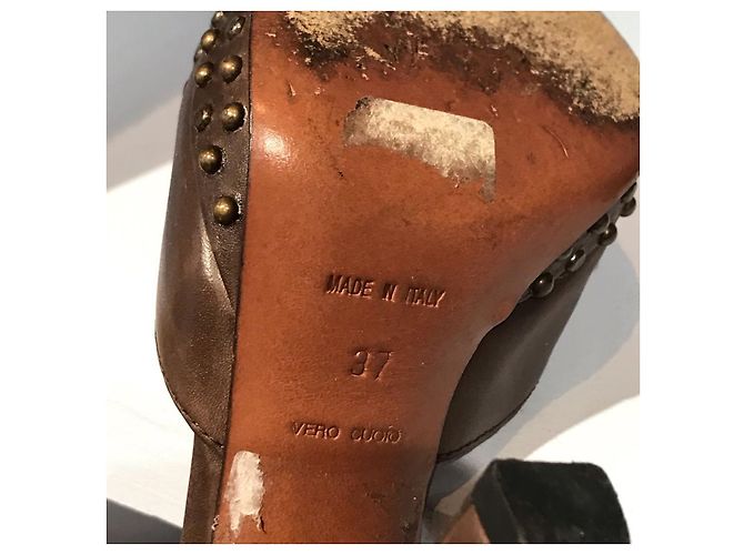 Alaïa Tacchi ALAIA T.EU 37 Pelle Marrone - vista 6