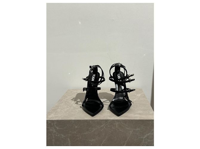 Sandalias VERSACE T.EU 39 Cuero - vista 4