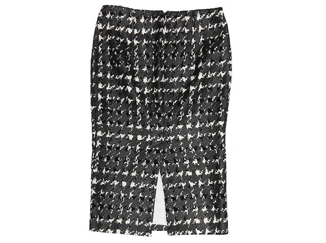 Faldas ALEXANDER MCQUEEN T.IT 38 Seda Negro - vista 2