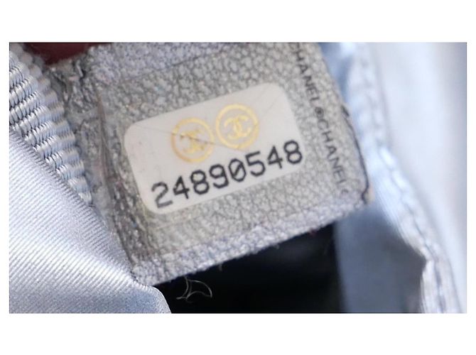 Bolsa tote de nylon acolchoado com logo Chanel Azul marinho - vista 10