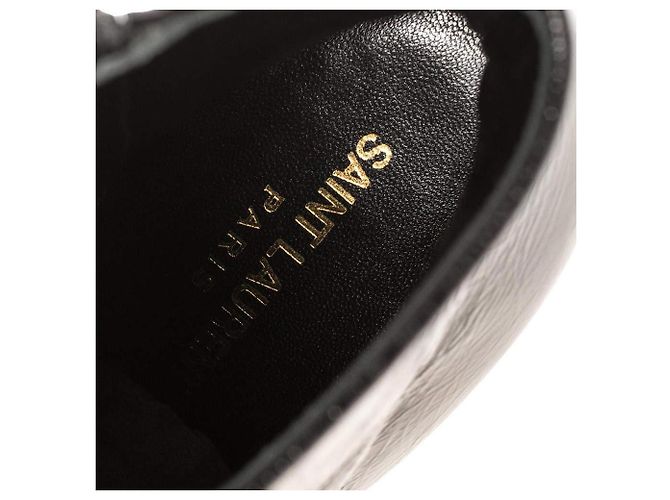 Saint Laurent Stivali Fetish 105 in pelle nera lucida Nero - vista 3