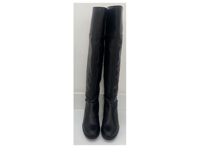 Mint Velvet Botas de montar Lisa Negro - vista 4