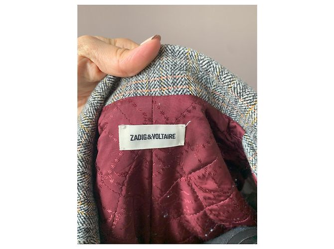 Abrigo largo de lana gris Zadig & Voltaire - vista 3