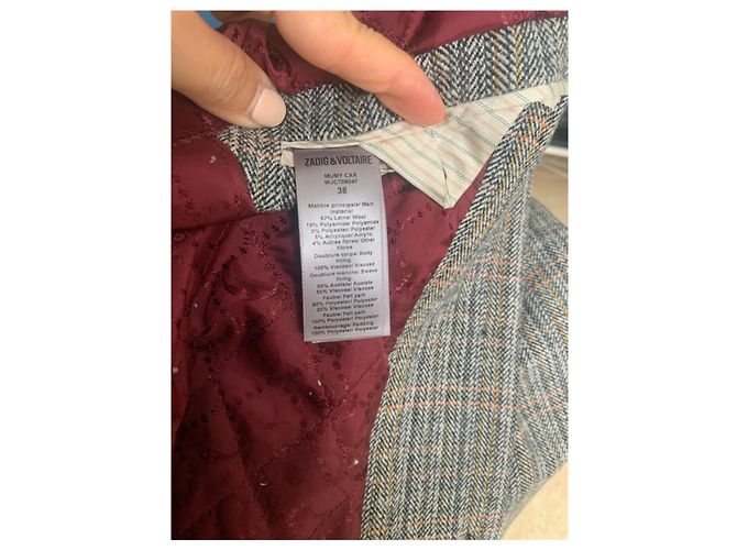 Abrigo largo de lana gris Zadig & Voltaire - vista 4