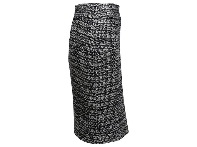 Faldas CHANEL T.FR 40 Tweed Gris - vista 2