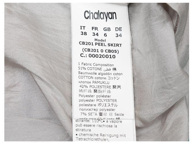 Hussein Chalayan Faldas CHALAYAN T.IT 38 Sintético Multicolor - vista 4