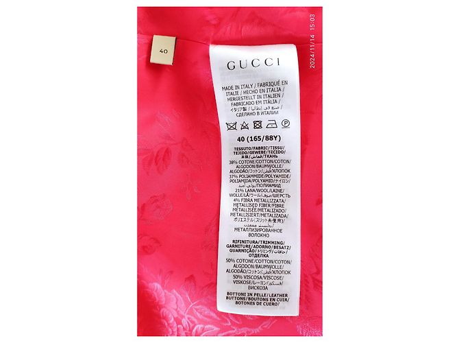 JAQUETA GUCCI EM TWEED DE ALGODÃO E LÃ. Multicor - vista 5