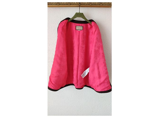 JAQUETA GUCCI EM TWEED DE ALGODÃO E LÃ. Multicor - vista 6