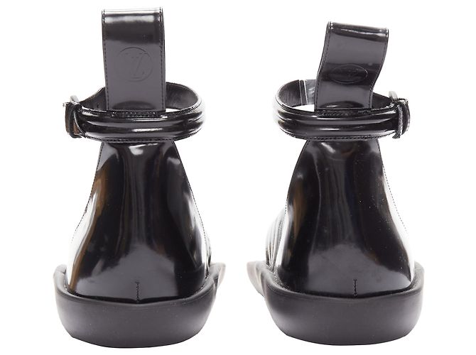 Louis Vuitton Desert Dream Leder Geta Zehentrenner Sandalen Schwarz - Ansicht 5