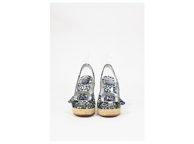 Zeppe estive Slingback Roger Vivier in tela multicolore - vista 9