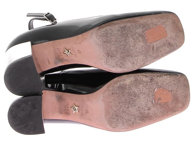 Dior-Absätze T.EU 37 Lackleder Schwarz - Ansicht 7
