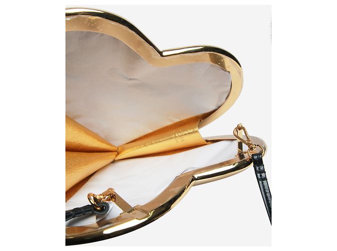 Alaïa Borsa cuore Le Coeur dorata - vista 8