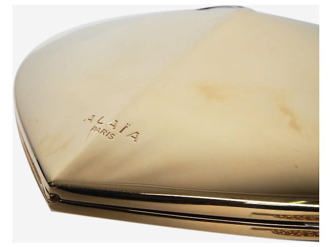 Alaïa Borsa cuore Le Coeur dorata - vista 9