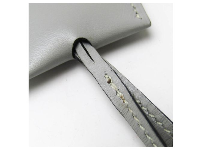 Hermès Clochette Schlüsselring Anhänger Halskette Braun - Ansicht 10