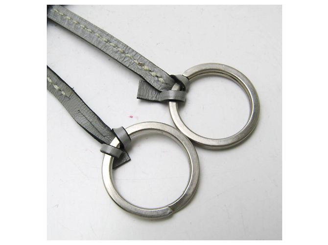 Hermès Clochette Schlüsselring Anhänger Halskette Braun - Ansicht 11