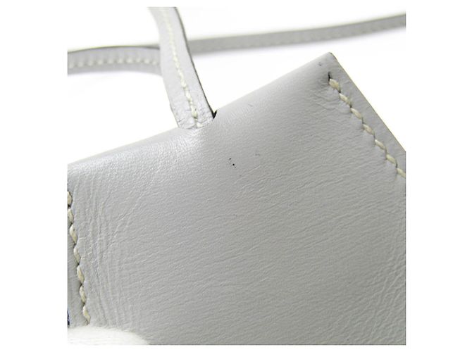 Hermès Clochette Schlüsselring Anhänger Halskette Braun - Ansicht 6