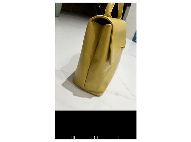 Borsa Chanel in pelle gialla Giallo - vista 3