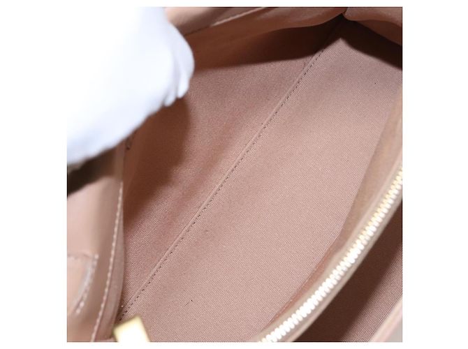 Borsa a mano SAINT LAURENT in pelle 2way Beige Oro 313499 Auth ep5999 D'oro - vista 11