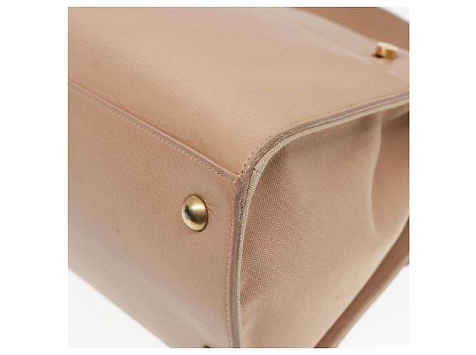 Borsa a mano SAINT LAURENT in pelle 2way Beige Oro 313499 Auth ep5999 D'oro - vista 15
