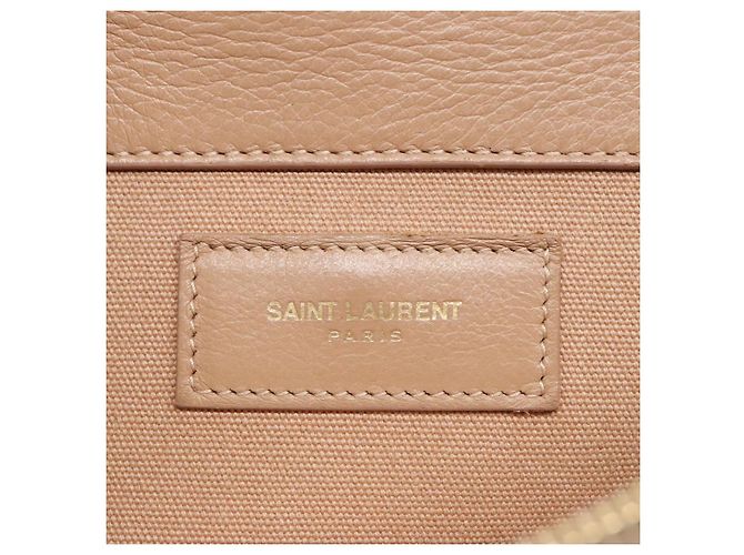 Borsa a mano SAINT LAURENT in pelle 2way Beige Oro 313499 Auth ep5999 D'oro - vista 17