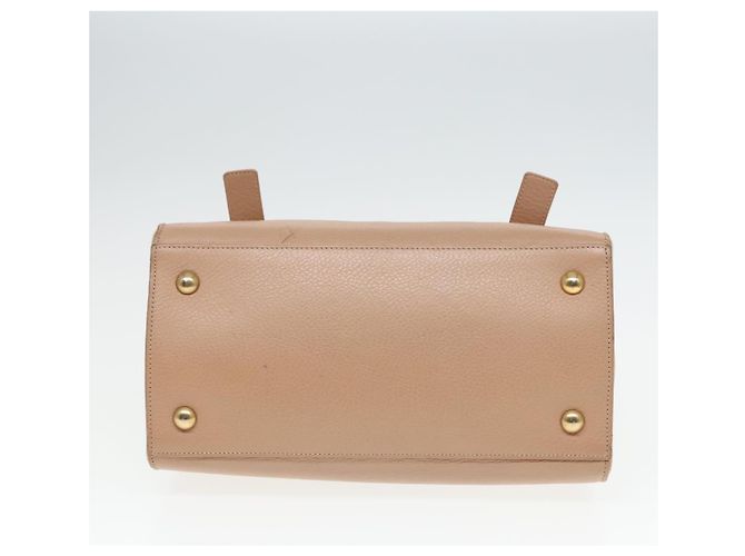 Borsa a mano SAINT LAURENT in pelle 2way Beige Oro 313499 Auth ep5999 D'oro - vista 5
